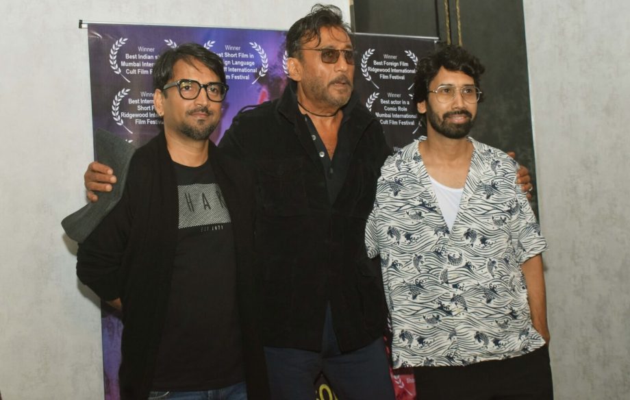 Jackie Shroff, Amrita Rao attended the screening of director Karan Singh Rathore's short film 