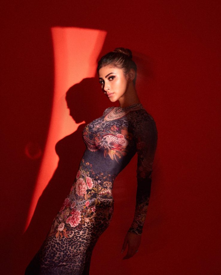 Mouni Roy flaunts curves in printed bodycon gown, netizens love it 822759
