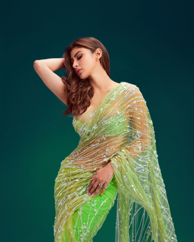 Mouni Roy Sets Internet On Fire In Light Green Embellished Saree, See Photos 823286