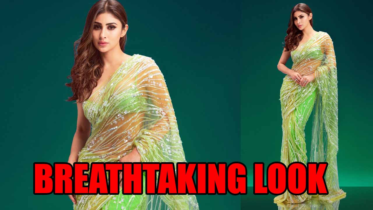 Mouni Roy Sets Internet On Fire In Light Green Embellished Saree, See Photos 823290