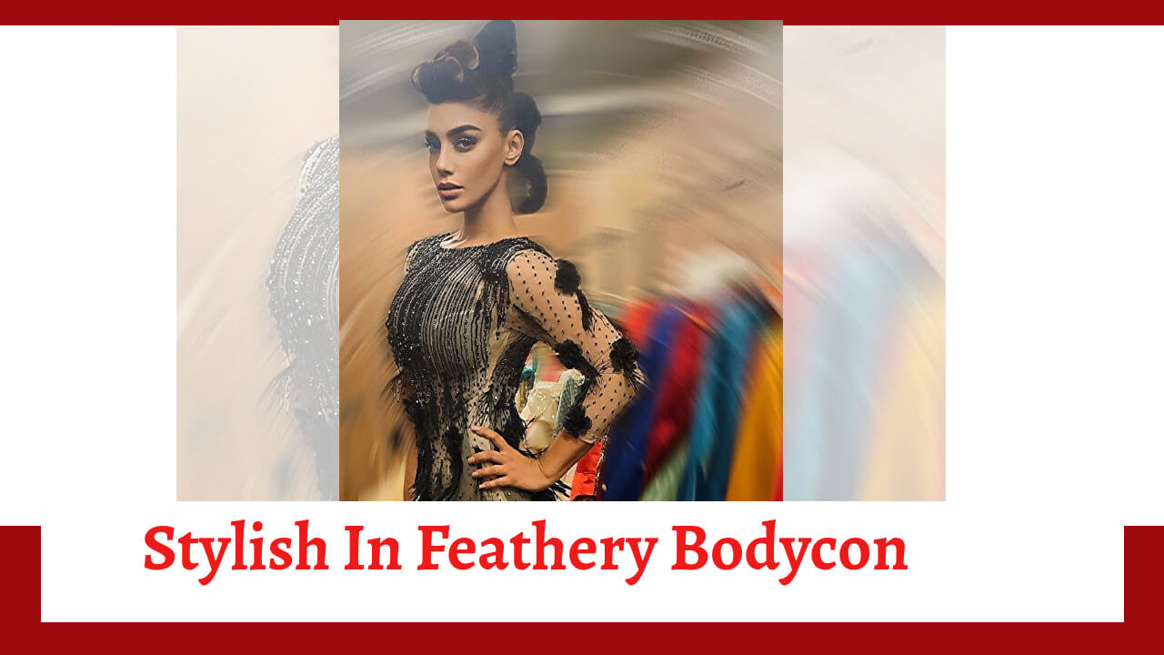 Naagin Fame Mahekk Chahal Exudes Confidence In Fishtail Feathery Bodycon; Check Here 823814