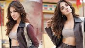 Rhea Chakraborty Flaunts Midriff In Leather Jacket And Pant 835730