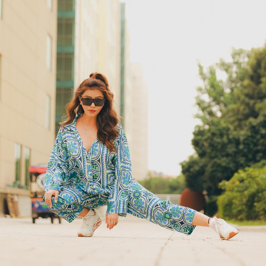 Rubina Dilaik 'Boss It Up' With Funky Glasses And Printed Co-ord Set, See Here 839326