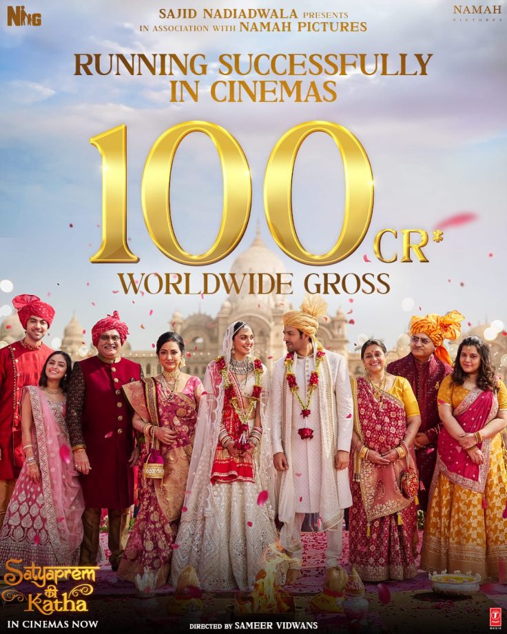 'Satyaprem Ki Katha' enters the hit club! The film crosses 100 Cr. worldwide, marking its phenomenal triumph globally 832627