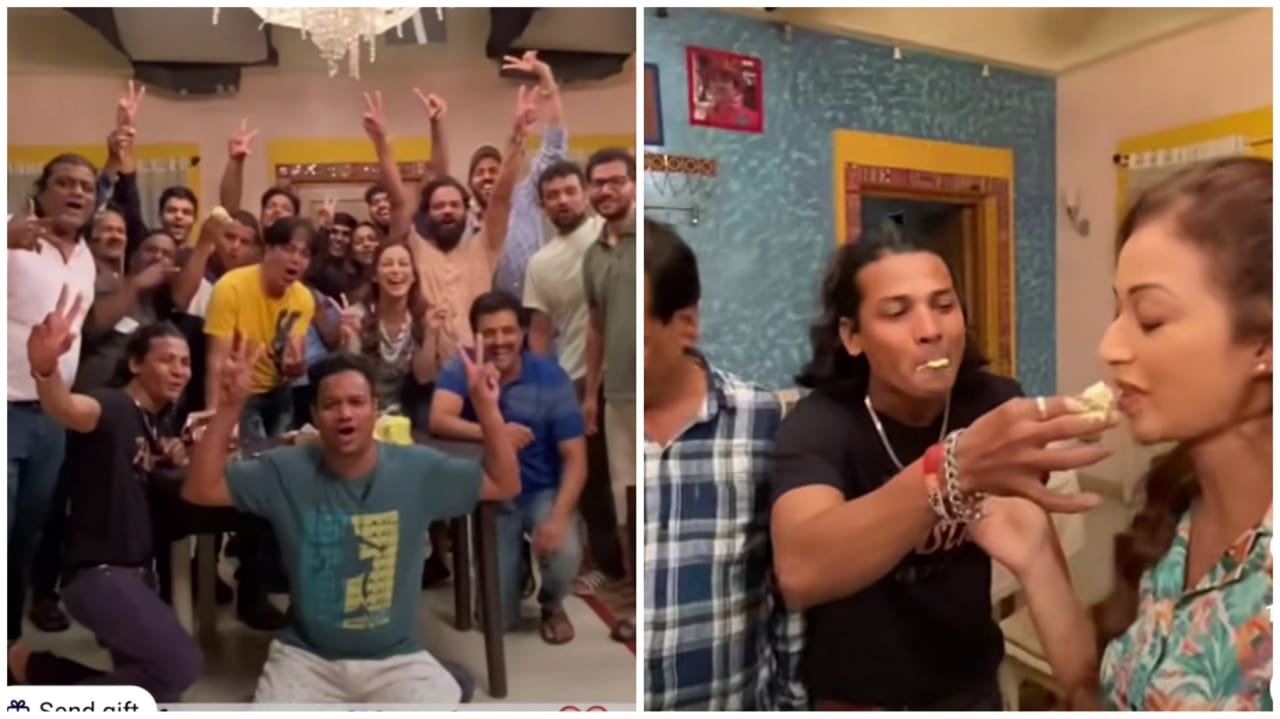 TMKOC BTS: Sunayana Fozdar gets emotional as crew showers love with surprise birthday party, watch 835705