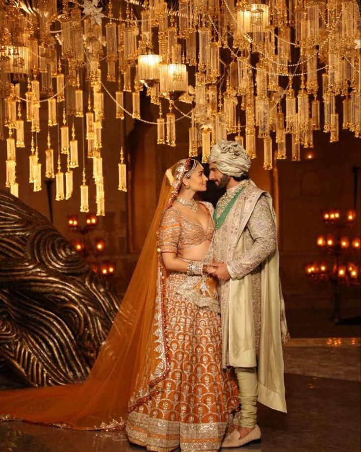 Alia Bhatt-Ranveer Singh Are Modern Day Regal Wedding Goals In Manish Malhotra Bridal Couture 841075