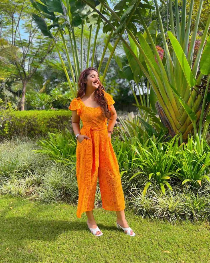 Ashnoor Kaur Exudes Sunshine Glow In Tangerine Jumpsuit In Sunkissed Picture 847119
