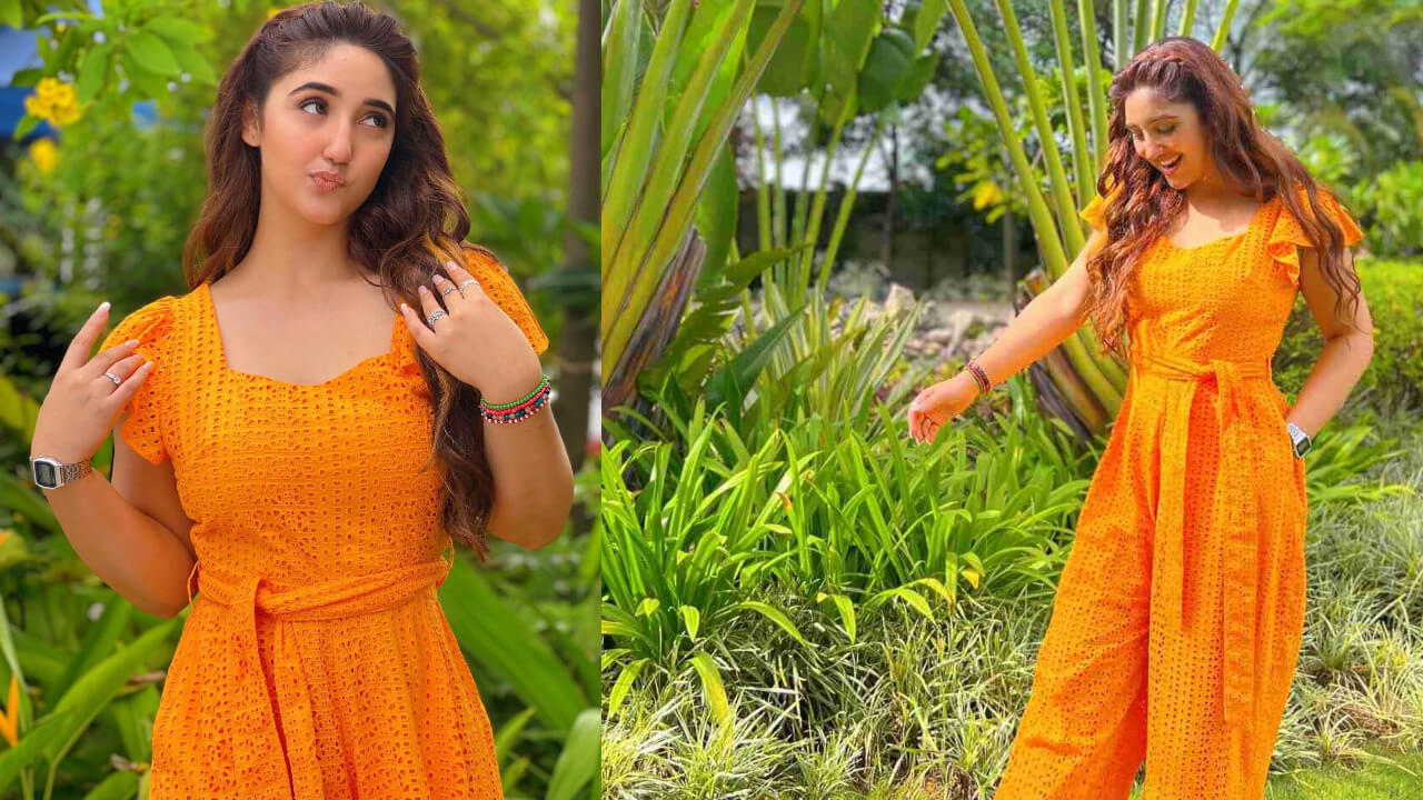 Ashnoor Kaur Exudes Sunshine Glow In Tangerine Jumpsuit In Sunkissed Picture 847122