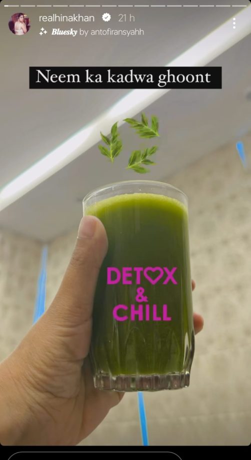Check Out: Hina Khan's Secret To Detox Herself 845187