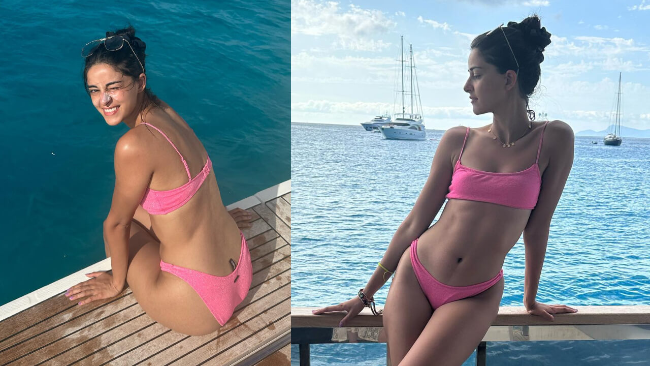 Dream Girl Ananya Panday Looks Piping Hot In Pink Bikini From Ibiza Vacation 840383