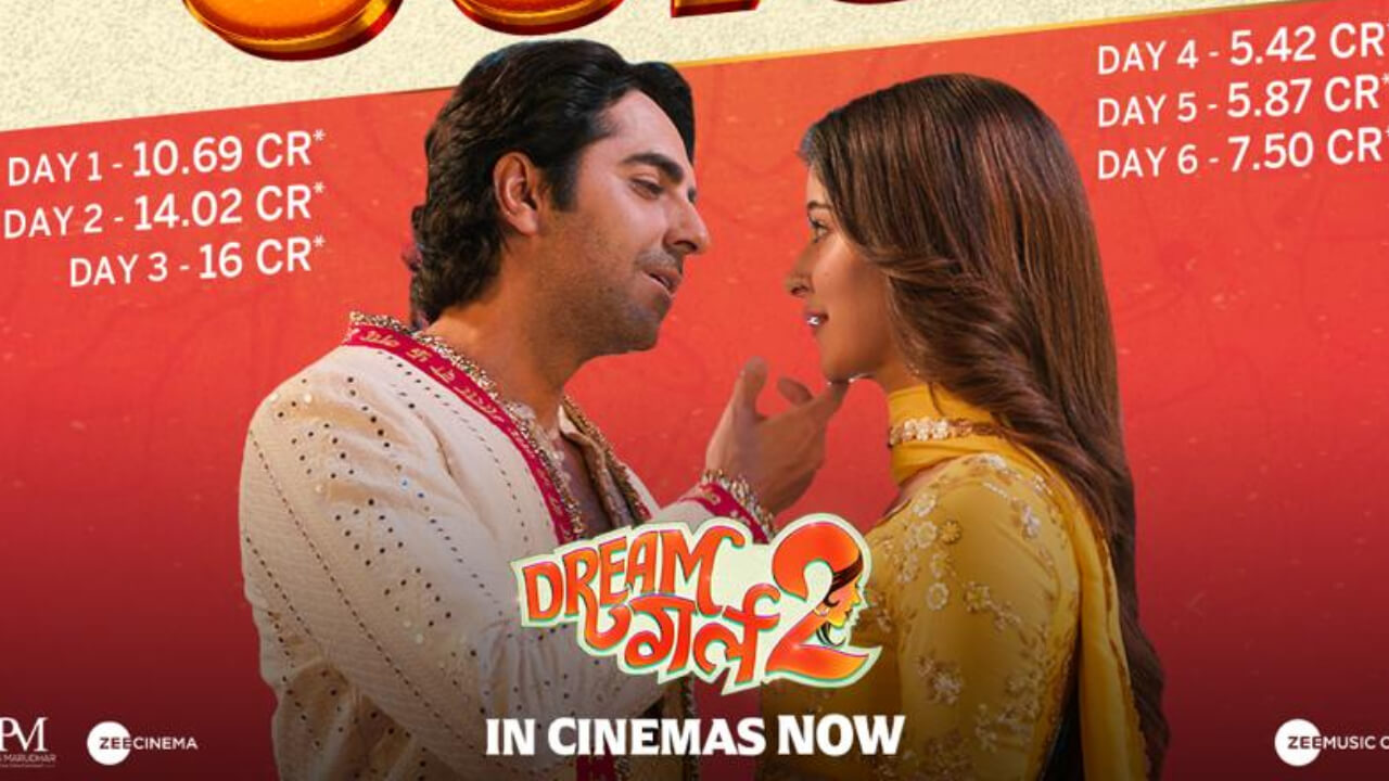 Ektaa Kapoor's Dream Girl 2, starring Ayushmann Khurrana continues its phenomenal growth at the box office! Reaching a 6 day total of 59.5Cr! 847433