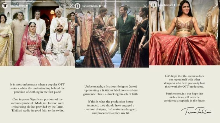Fashion Designer Tarun Tahiliani slams Made In Heaven 2 makers for using his designs, says ‘shocking breach of faith’ 843858