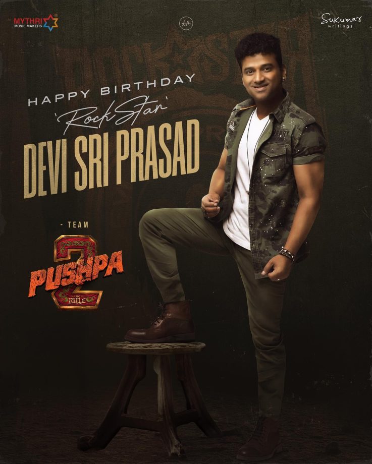 Happy Birthday to the music composer Rockstar Devi Sri Prasad, Wishes to Pushpa 2 The Rule team 840120