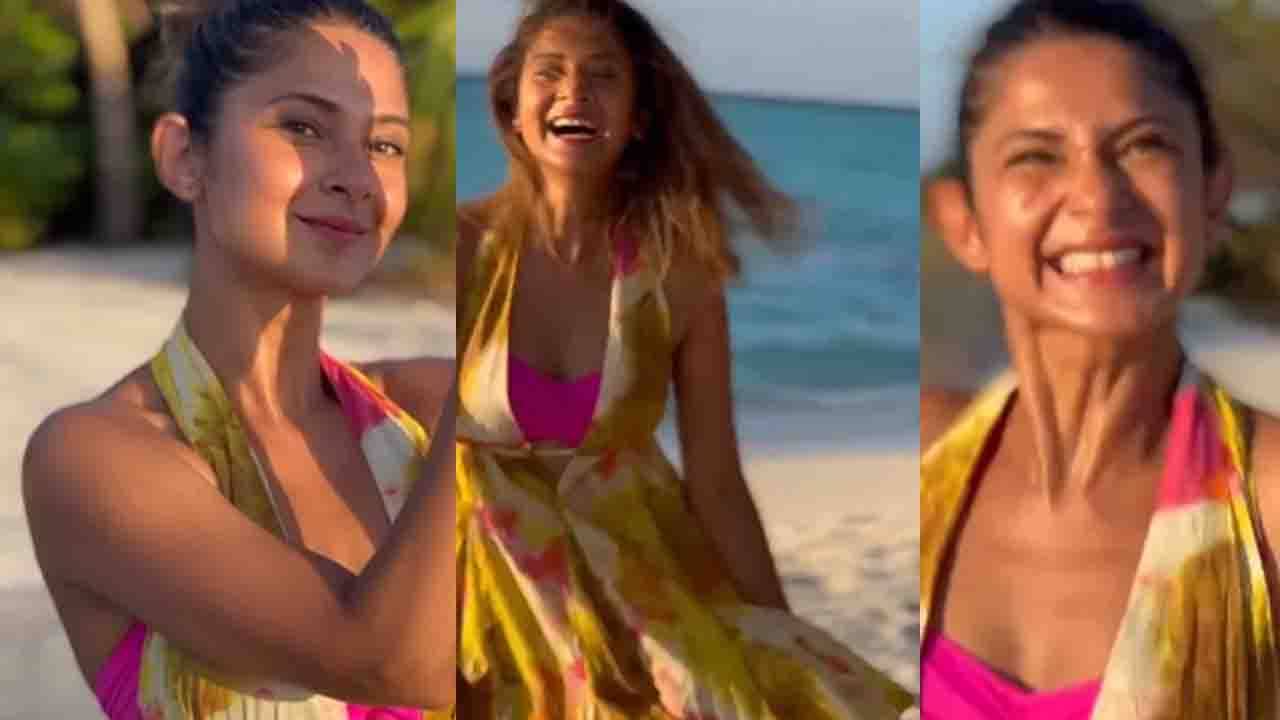 Jennifer Winget Dances On Beach In Tie Dye Dress, Captures Hearts 845457