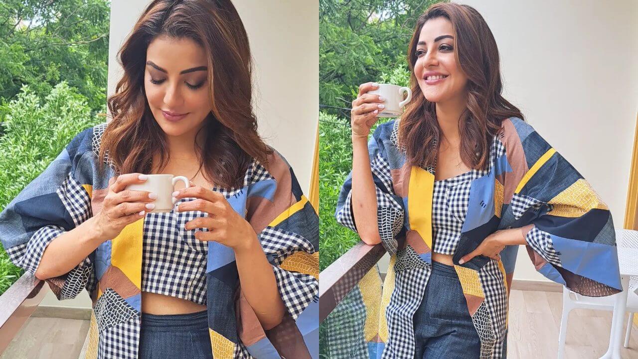 Kajal Aggarwal’s mornings are all about coffee and fashion flair, see pics 844028