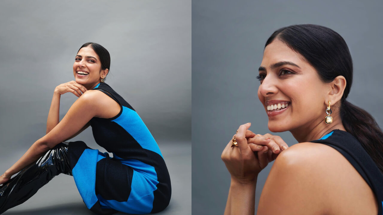 Malavika Mohanan Goes Edgy In This Cheeky Blue-black Co-ords 840277