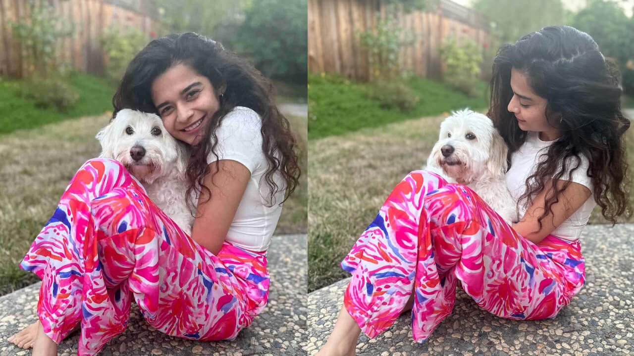 Pawdorable! Mithila Palkar gets cuddly with her doggo in California, see pic 846666