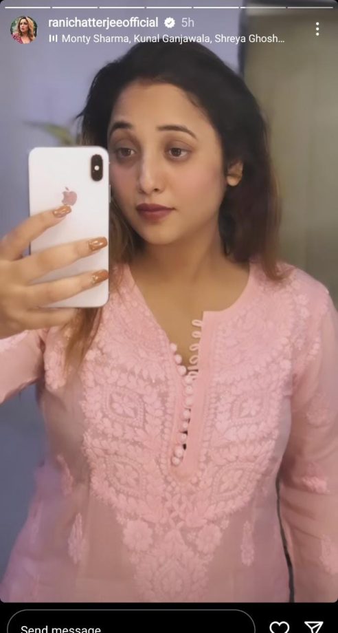 Rani Chatterjee Turns 'Desi Barbie' In Soft Pink Chikankari Kurta 843841