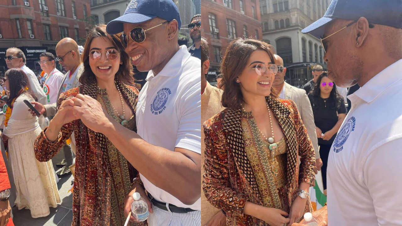 Representing India at the Annual India Day Parade of New York, Samantha Ruth Prabhu warmly meets with the New York City Mayor, Eric Adams! 844681