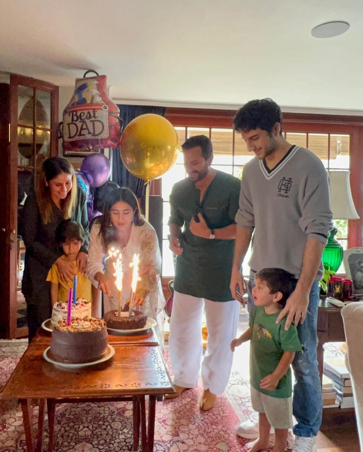 Sara Ali Khan shares Saif Ali Khan's birthday celebration photos, writes a cute wish 843275
