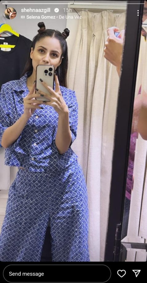 Shehnaaz Gill Gets Candid In Pajamas, See Her Cuteness In Mirror Selfie 847209