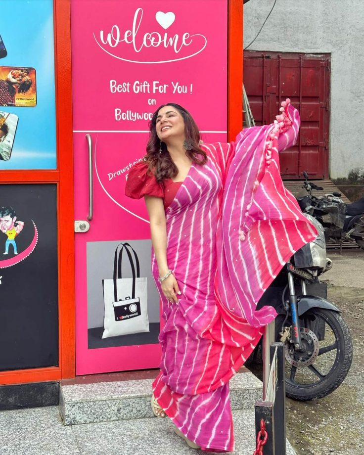 Shraddha Arya Turns 'Pari' In Pink Saree; See Here 839708