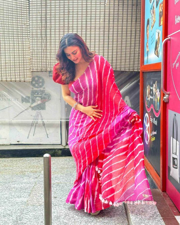 Shraddha Arya Turns 'Pari' In Pink Saree; See Here 839710