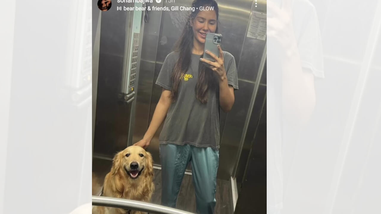 Sonam Bajwa Gets Candid With Her Pet Dog In Mirror Selfie, See Here 841154