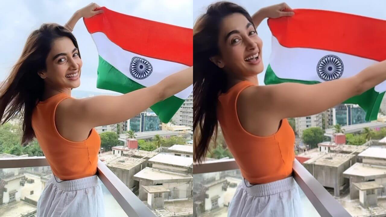 Watch: Pooja Hedge's Adorable Flag Hosting Moment On Independence Day 843381