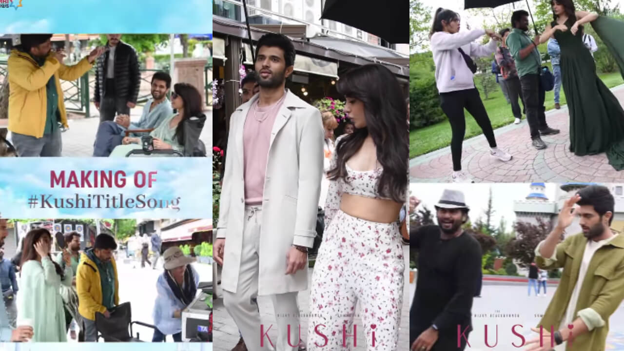 Witness the splendid charm of Vijay Deverakonda and the cuteness of Samantha Ruth Prabhu in the BTS video of the title song of 'Kushi'! 840529