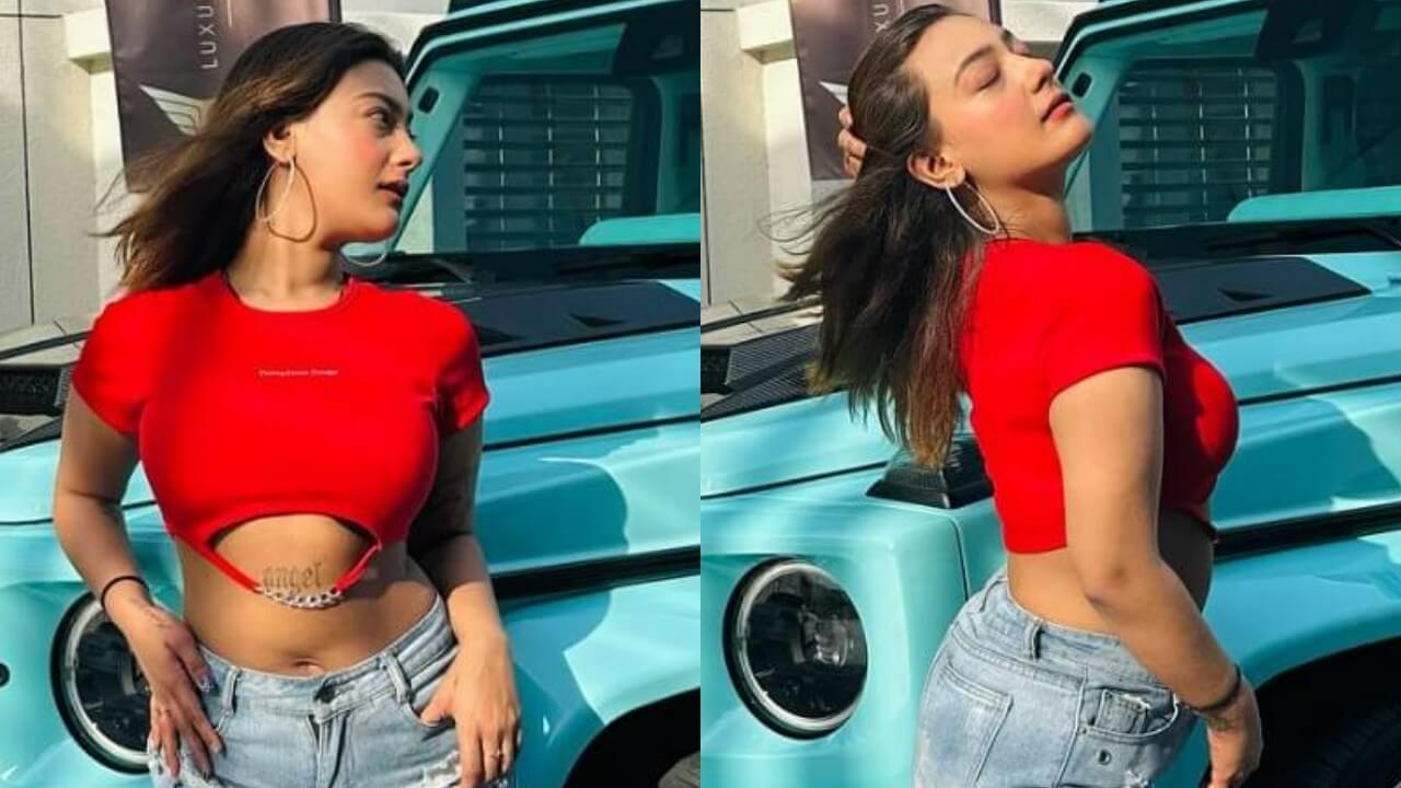 Aashika Bhatia spells chic in red crop top and denim mini skirt, see pics 848972