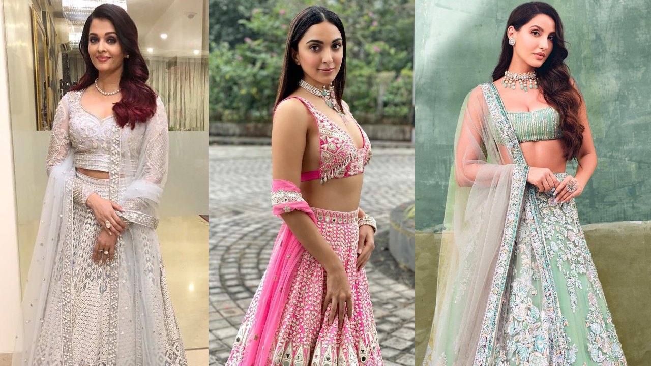 Aishwarya Rai, Kiara Advani and Nora Fatehi’s latest lehenga blouse designs are setting trends [Photos] 855077