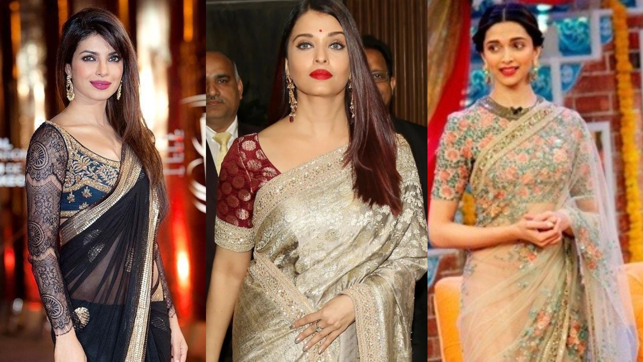 Aishwarya Rai, Priyanka Chopra & Deepika Padukone’s blouse sleeve designs are your saree essentials [Photos] 856789