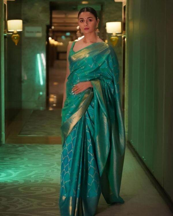 Alia Bhatt, shraddha kapoor to Kiara Advani: Celeb-approved silk saree and blouse designs to carry out on festivities 852043