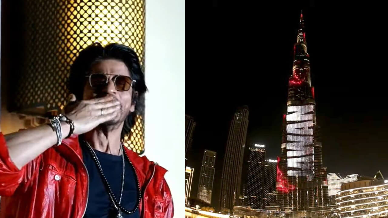 Along with launching Chaleya song’s Arabic version, Shah Rukh Khan unveils the trailer of Jawan on Burj Khalifa with over 20000+ fans after the pre-release event in Chennai 847753