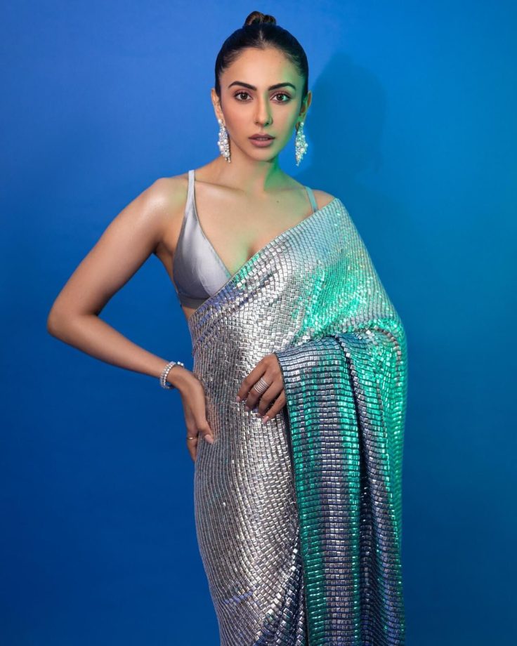 Ananya Panday, Rakul Preet Singh, And Manushi Chillar: Divas Set Trend In Indo-western Saree With Sultry Blouse 851311