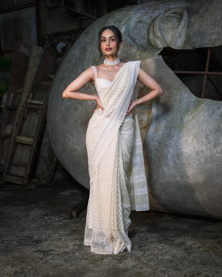 Ananya Panday, Rakul Preet Singh, And Manushi Chillar: Divas Set Trend In Indo-western Saree With Sultry Blouse 851298