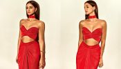 Ananya Panday Reigns In Red Infinity Top And Thigh High Front Slit Skirt, See Pics 849569