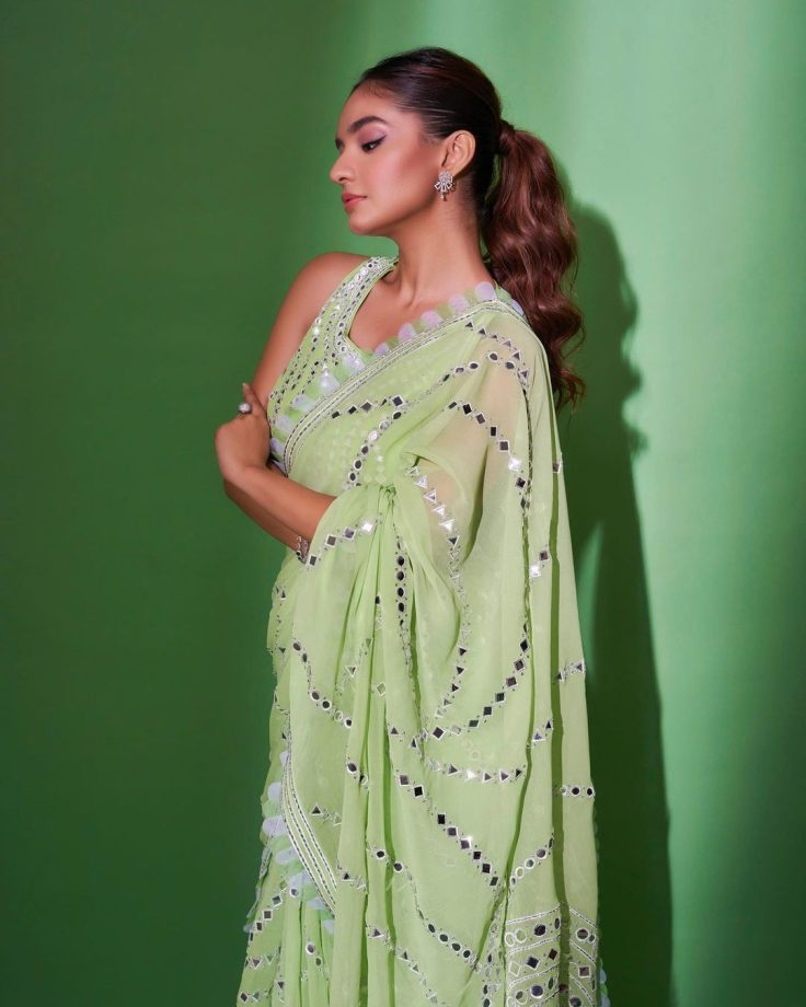 Anushka Sen, Avneet Kaur and Reem Sameer Shaikh glow in designer sarees [Photos] 855474