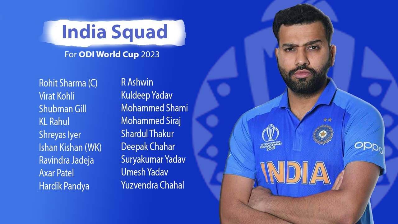 BCCI unveils India squad for 2023 Cricket World Cup: KL Rahul, Ishan Kishan included; Tilak, Samson left out 848859
