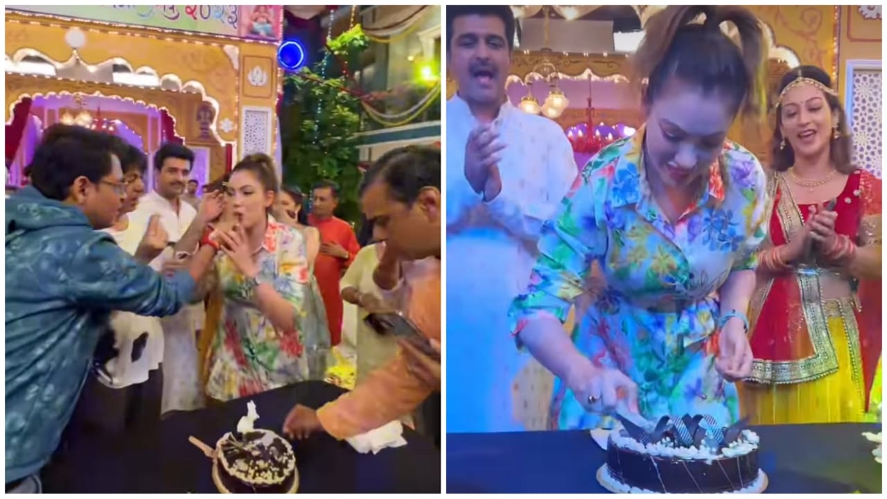 Caught On Camera: Munmun Dutta Begins Birthday Celebration With Midnight Cake Cutting On TMKOC'S Set 856148