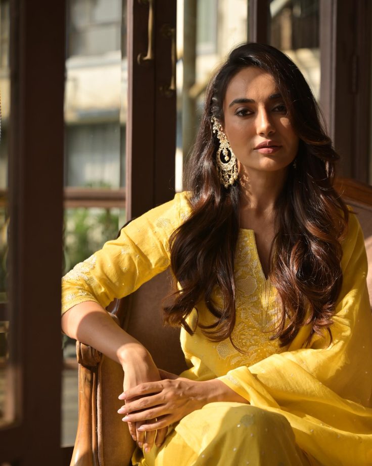 Dreamy n Divine: Surbhi Jyoti blooms in embroidered yellow salwar suit 849706