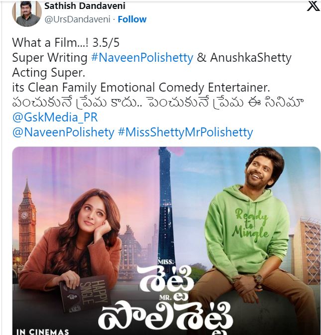 Fans Claim Anushka Shetty And Naveen Polishetty's Film Ms Shetty Mr Polishetty, As The Best Rom-Com Of 2023 849454
