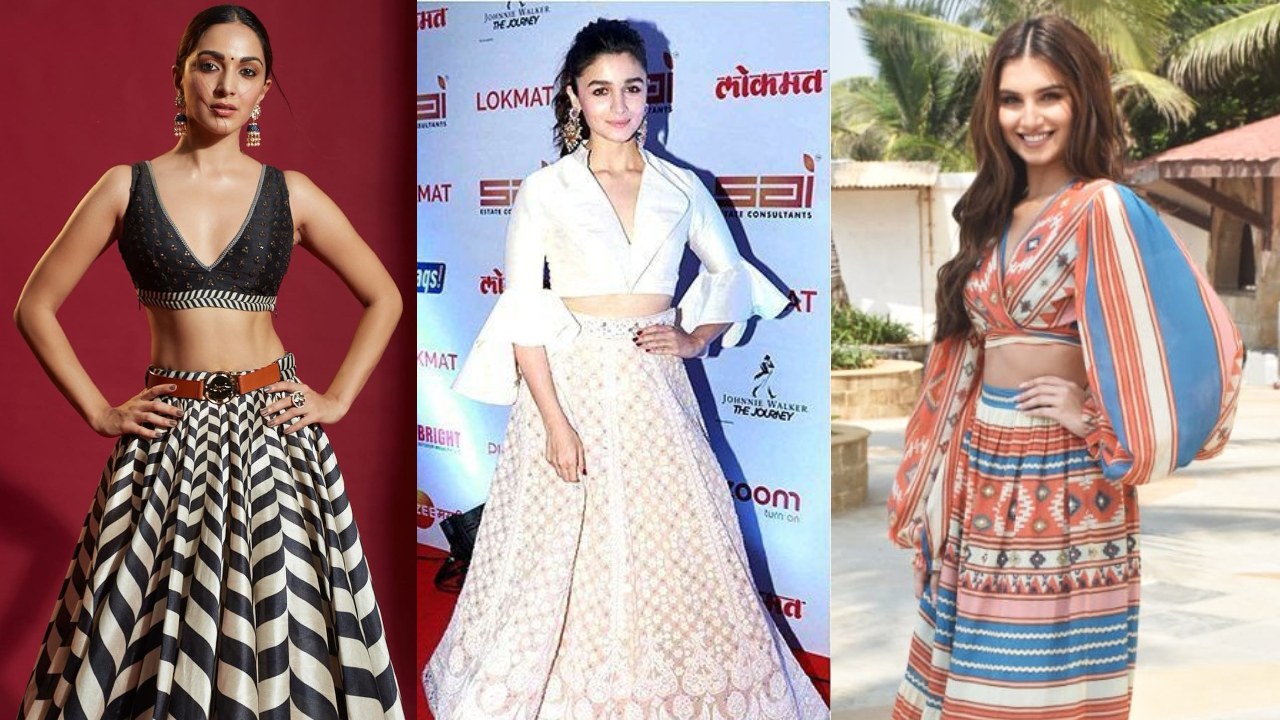 Get the Bollywood Diva Look: Crop Top & Skirt Style Tips from Alia, Tara, and Kiara