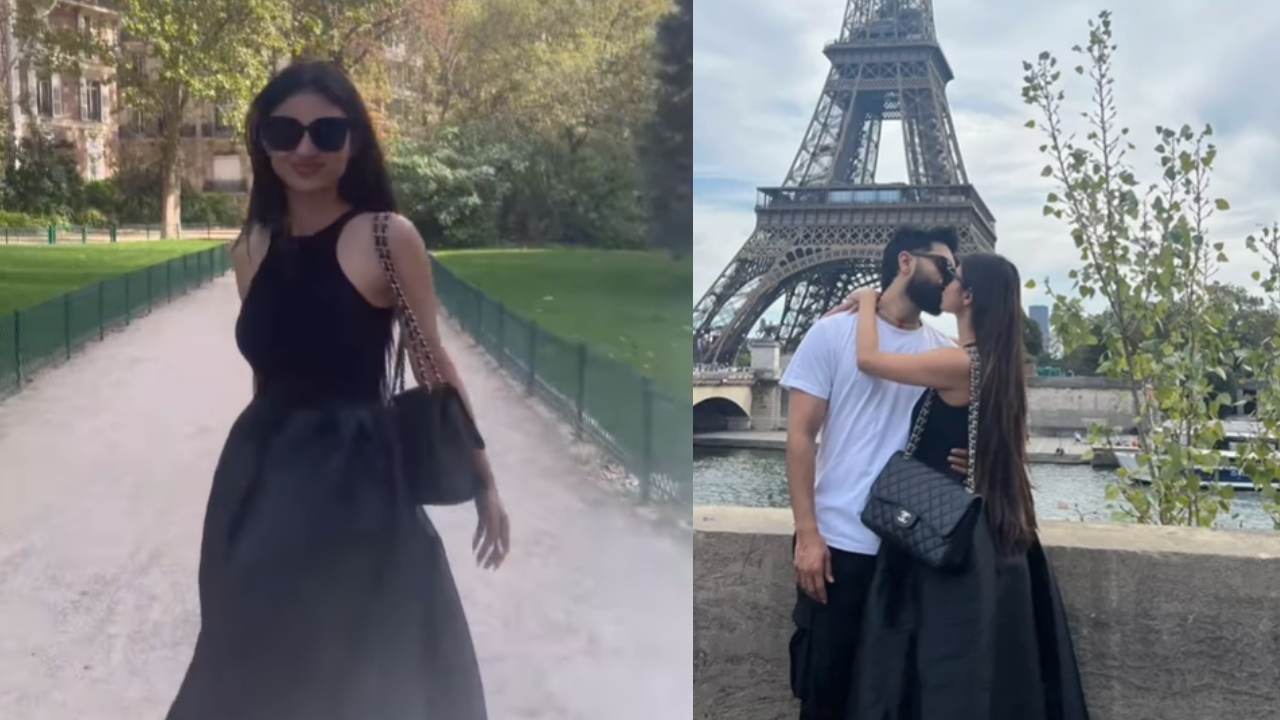 Love In Paris: Birthday girl Mouni Roy KISS hubby Suraj Nambiar in front of Eiffel Tower 856191