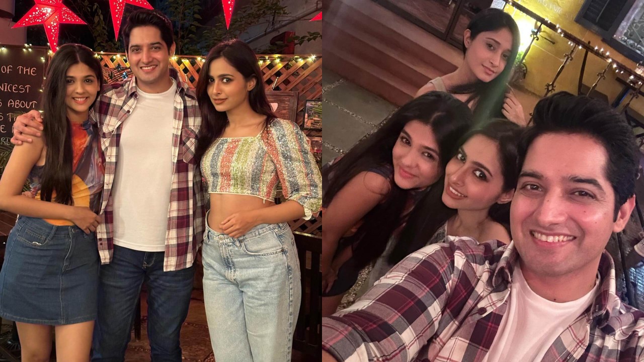 Mayank Arora Poses With On-screen Sister Pranali Rathod And Karishma Sawant, Checkout Dinner Date Photos 852697