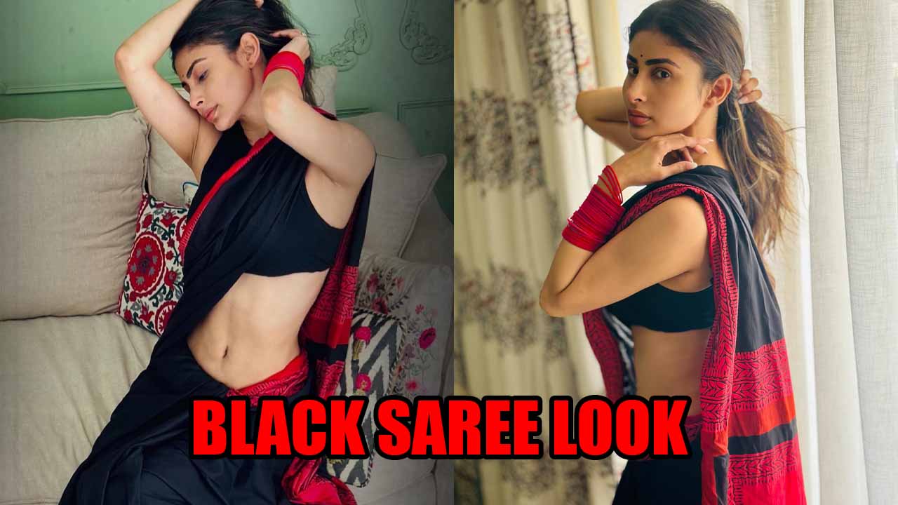 Mouni Roy's Mesmerizing Black Saree Look Takes Instagram By Storm 847927