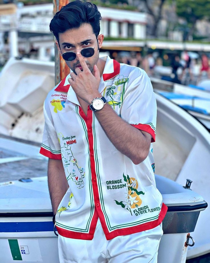 Parth Samthaan sets Europe ablaze in his preppy printed white casual suit, Netizens say ‘stop editing so much…’ 854643