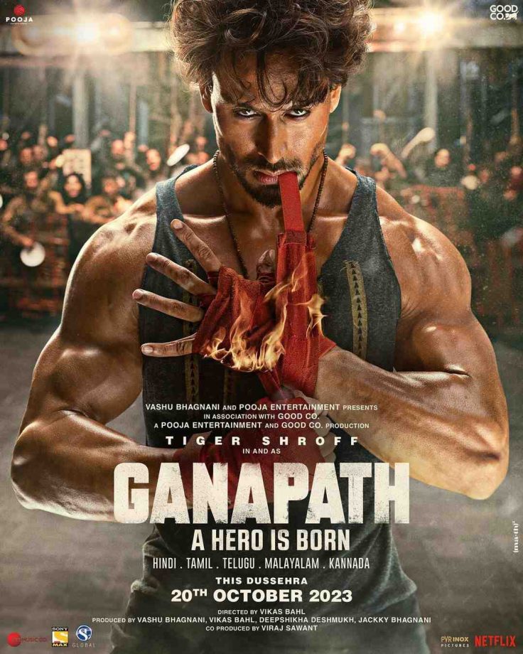 Pooja Entertainment launches the power-packed poster of Tiger Shroff from the much-awaited Ganapath - A Hero Is Born at the onset of Ganesh Chaturthi 852879