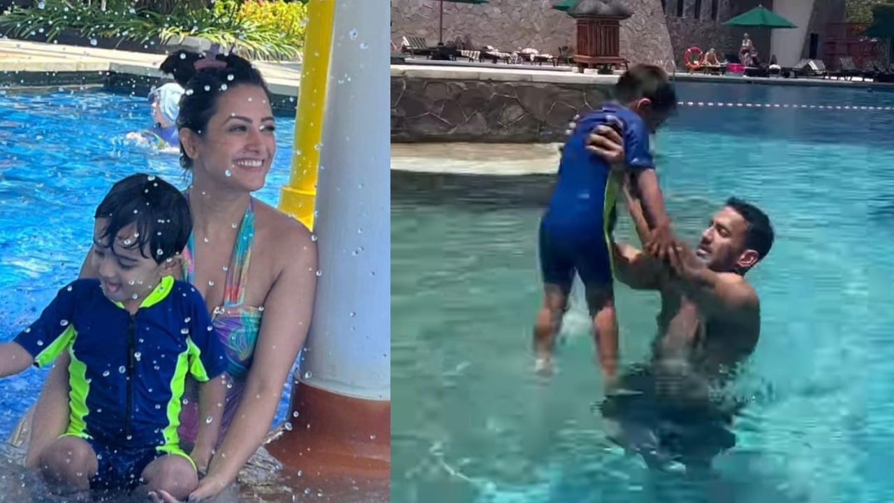 Pool Baby Anita Hassanandani Dives Into Water With Her Son And Husband, Checkout Photos 852203